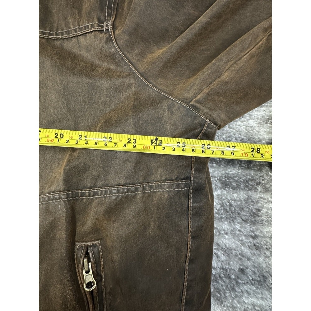 Vintage Columbia Brown Quilted Jacket Mens 2XL Washed Chore Barn Workwear Coat - Picture 7 of 14